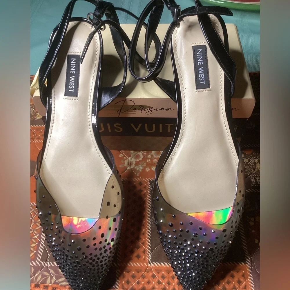 Nine West Briya Pointy Toe Flats Ballet Size 7M - Picture 7 of 14